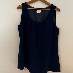 Authentic Kate Spade ♠️ Sleeveless Navy Blouse